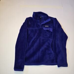Patagonia Re-Tool Snap-T Fleece Pullover Women’s Small Purple High Loft Polartec